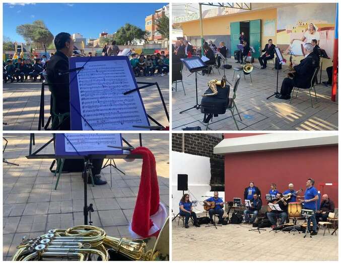 Actuaciones de este viernes de la Banda de Música y Escuela de Folclore/TA.